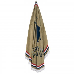 2825 GPC POLO ROUND TOWEL Φ160 BEIGE-RED-BLUE