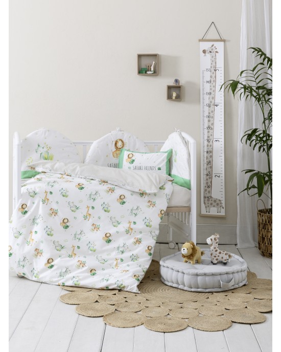 Κουβερλί Κούνιας - Safari Friends Nursery Bedspread