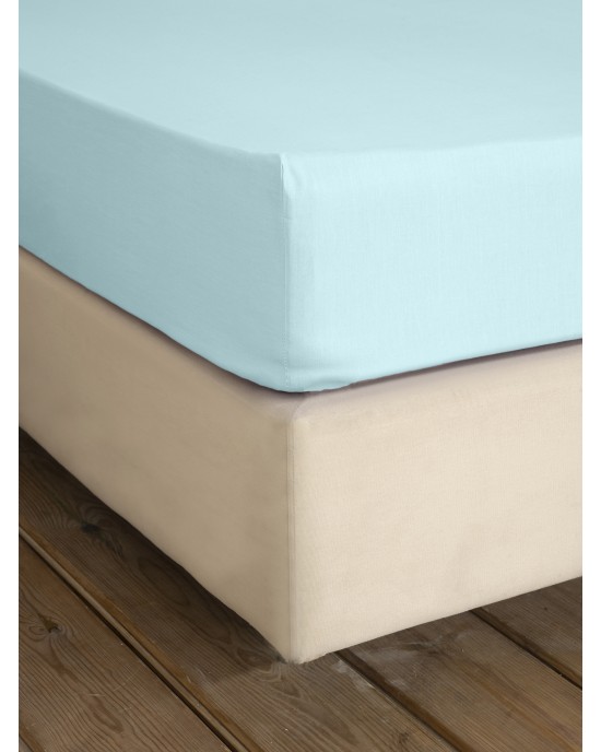 Σεντόνι Γίγας με Λάστιχο Unicolors - Light Aqua