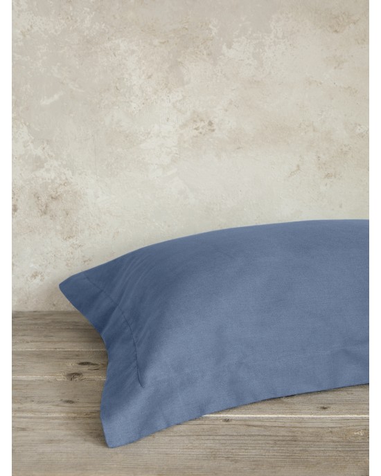 Μαξιλαροθήκες Oxford Superior Satin - Shadow Blue