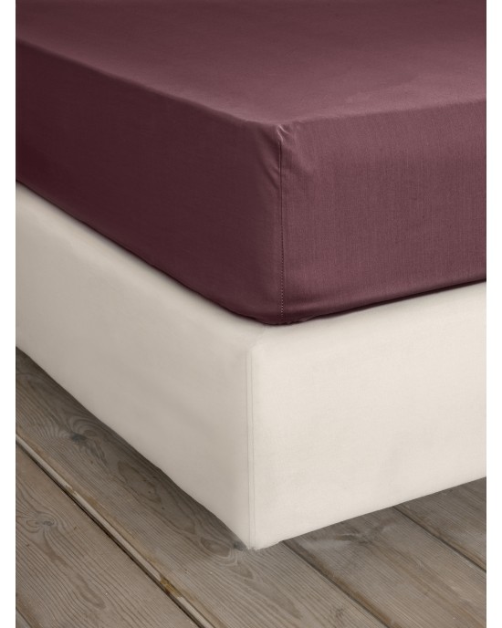 Σεντόνι Γίγας με Λάστιχο Unicolors - Deep Bordeaux