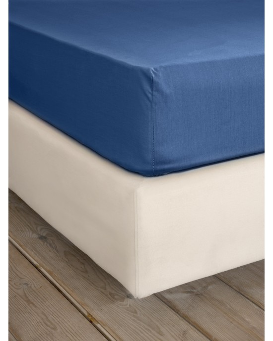 Σεντόνι Γίγας με Λάστιχο Unicolors - Dark Denim