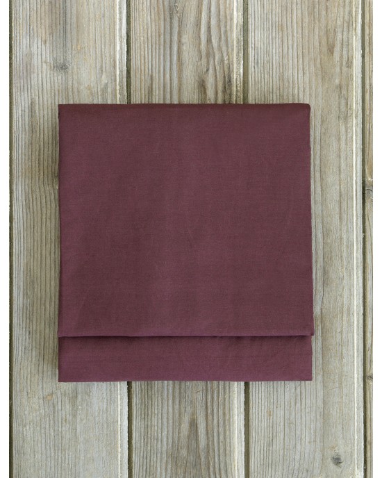 Σεντόνι Ημίδιπλο Unicolors - Deep Bordeaux