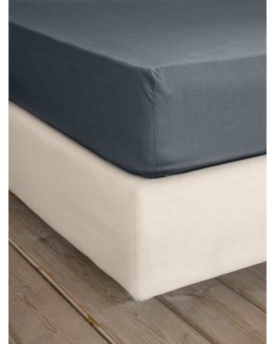 Σεντόνι Γίγας με Λάστιχο Unicolors - Midnight Gray