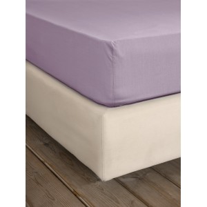 Σεντόνι Ημίδιπλο με Λάστιχο Unicolors - Pale Mauve