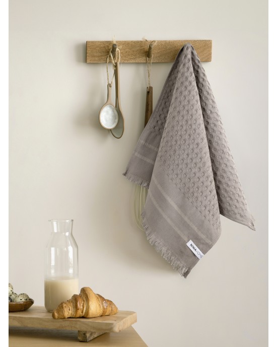 Πετσέτα Κουζίνας 40x60 - Honeycomb Gray