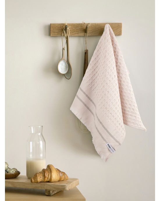 Πετσέτα Κουζίνας 40x60 - Honeycomb Pink