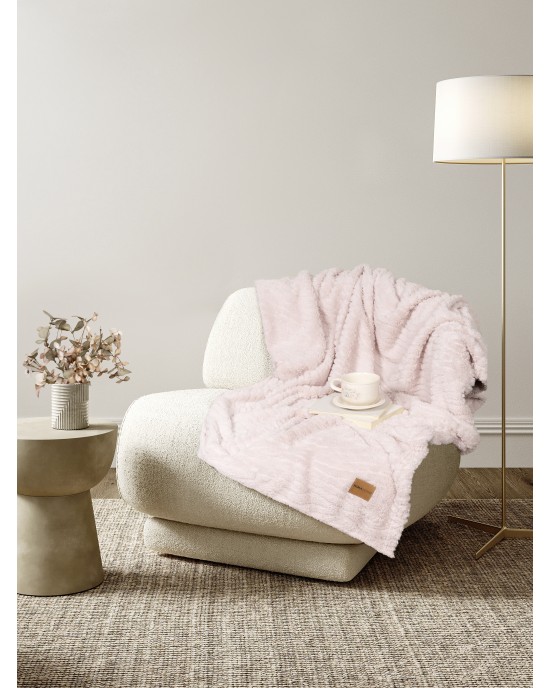 Κουβέρτα καναπέ 130x170 - Serenus Nude Pink