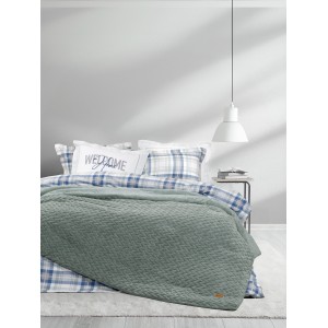 Κουβέρτα/Πάπλωμα Μονό 160x220 - Muffle Smoky Green