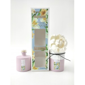 Σετ Αρωματικό Χώρου με Στικ 70ml & Αρωματικό Κερί 130gr - White Bouquet