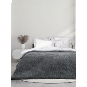 Κουβέρτα/Πάπλωμα Μονό 160x220 - Velva Dark Gray