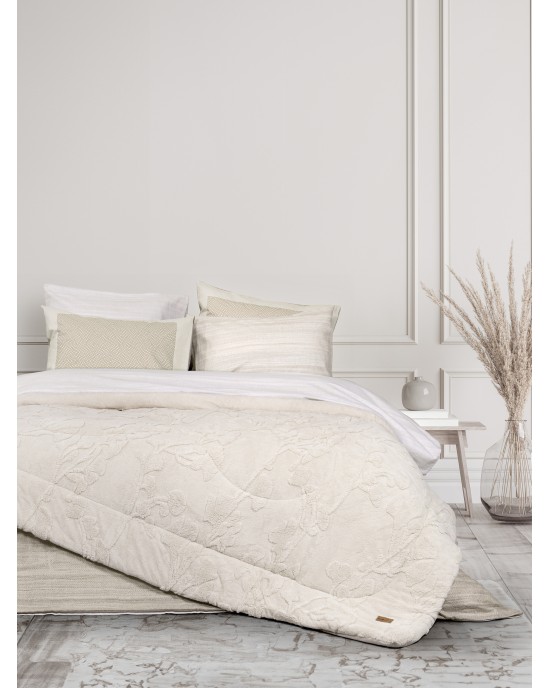 Κουβέρτα/Πάπλωμα Μονό 160x220 - Elara Light Beige