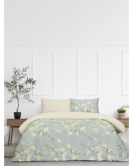 Σετ Σεντόνια Υπέρδιπλα με Λάστιχο - Clementine