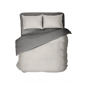 Παπλωματοθήκη Γίγας Colors - Oat Beige / Midnight Gray