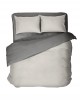 Παπλωματοθήκη Γίγας Colors - Oat Beige / Midnight Gray