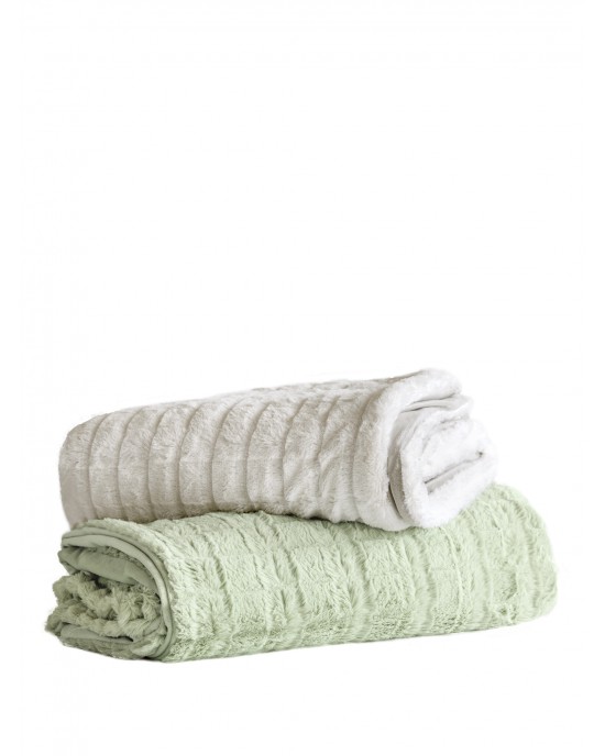 Κουβέρτα καναπέ 130x170 - Weave Cream