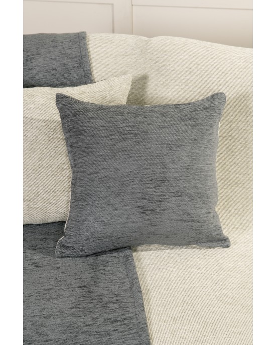 Ριχτάρι διπλής όψης 180x180 - Caldo Gray/Ivory