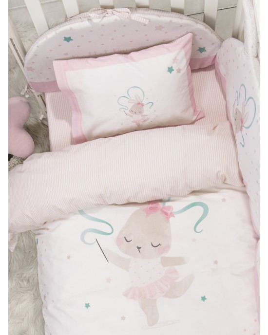 Κουβερλί Κούνιας - Ballet Bunny Nursery Bedspread