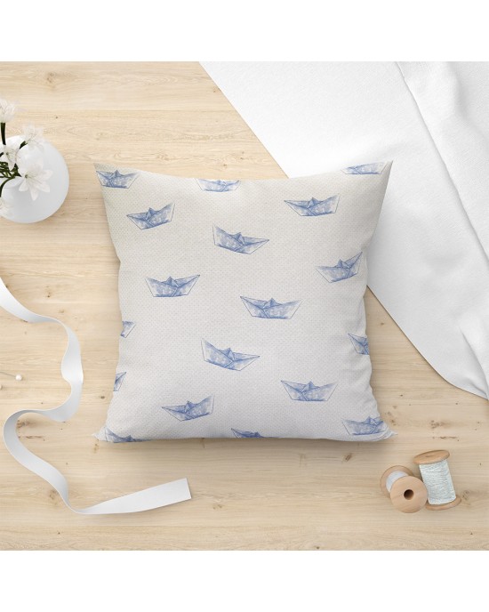 LINO ΜΑΞΙΛΑΡΟΘΗΚΗ PAPER BOAT 601 BLUE 45X45