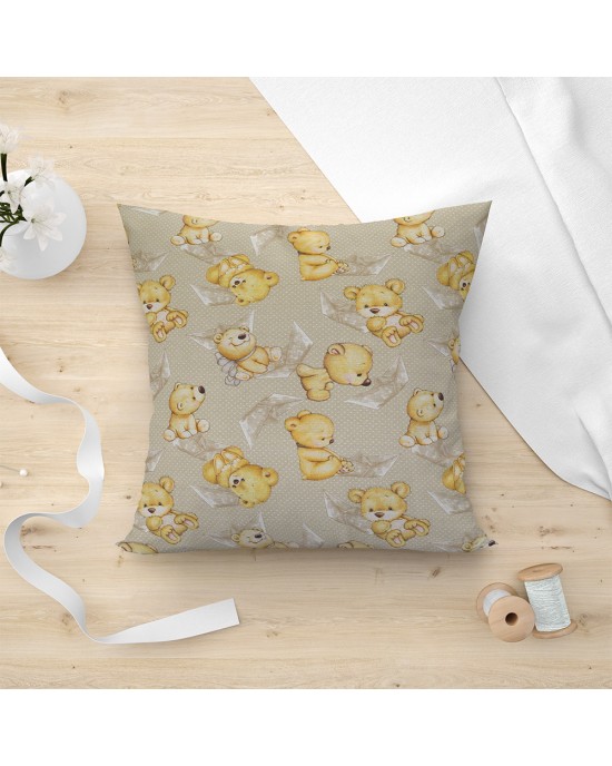 LINO ΜΑΞΙΛΑΡΟΘΗΚΗ SAILOR BEAR 101 BEIGE 45X45