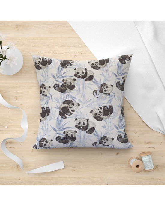 LINO ΜΑΞΙΛΑΡΟΘΗΚΗ PANDA BEAR 601 BLUE 45X45