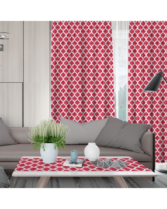 LINO ΚΟΥΡΤΙΝΑ CELL 401 ΜΕ ΤΡΕΣΑ RED 135X270