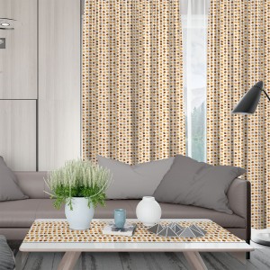 LINO ΚΟΥΡΤΙΝΑ DANA 201 ΜΕ ΤΡΕΣΑ BEIGE 135X270