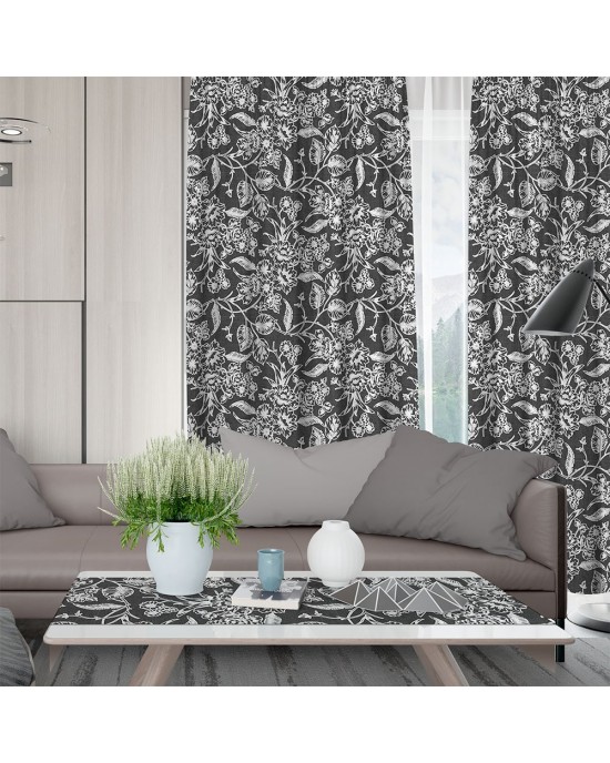 LINO ΚΟΥΡΤΙΝΑ IZAL 801 ΜΕ ΤΡΕΣΑ BLACK 135X270