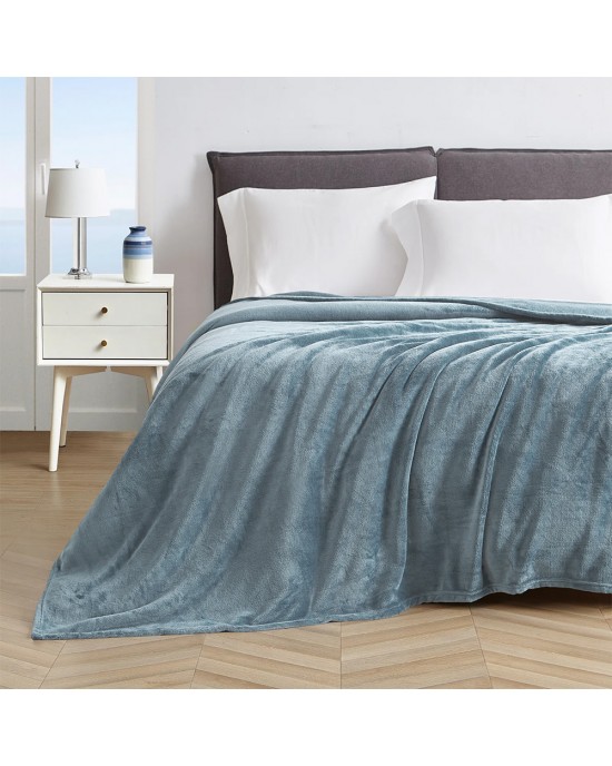 LINO ΚΟΥΒΕΡΤΑ ΒΕΛΟΥΤΕ PELLO BLUE 220X240