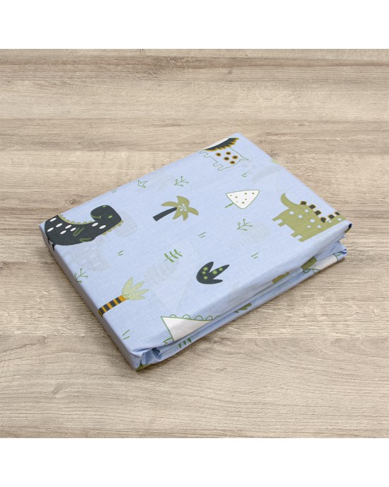 LINO BEBE ΣΕΤ ΣΕΝΤΟΝΙΑ DINO FOREST PETROL 120X180