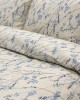 LINO Σετ Σεντόνια Με Λάστιχο (105x200+32) Amandes Μπλε