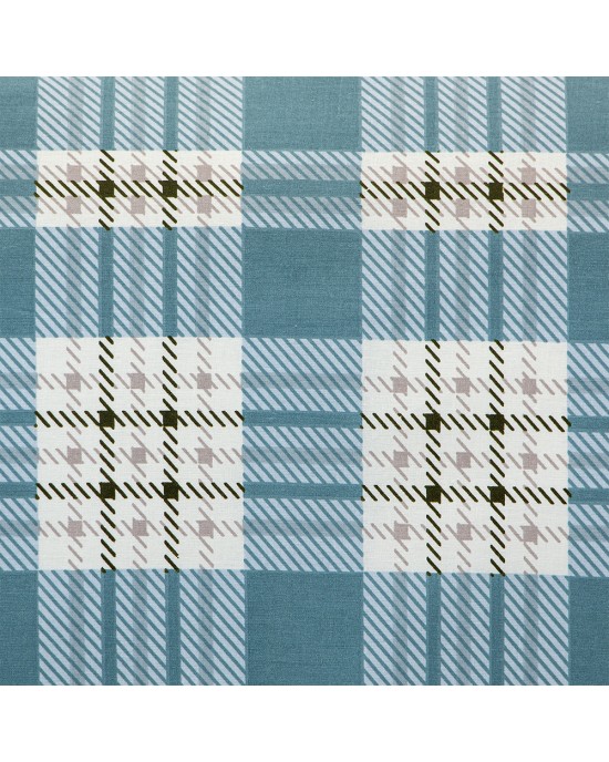 LINO Σετ Σεντόνια Μονά (170x260) Panier Μπλε