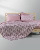 LINO Σετ Σεντόνια Μονά με Λάστιχο (100x200+35) Ikat Dusty Pink