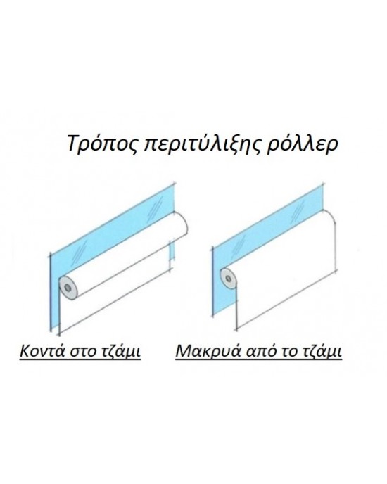 Ρολοκουρτίνα Demo μονόχρωμο Μονόχρωμα ρόλερ σκίασης