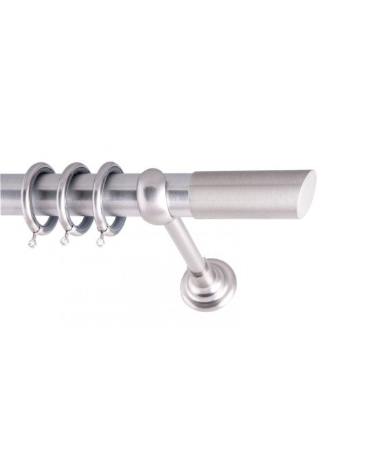 CURTAIN STILLO FRANS Φ35 MAT NICKEL WITH MAT NICKEL ACCESSORIES Φ1,60