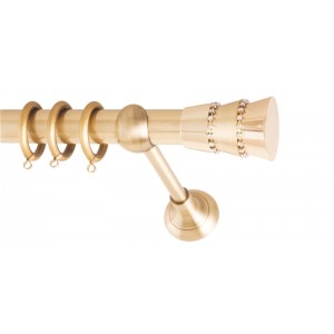 ΚΟΥΡΤΙΝΟΞΥΛΟ TRIPLO STRASS FRANS  Φ25 ΟΡΟ ΜΑΤ Φ1,60