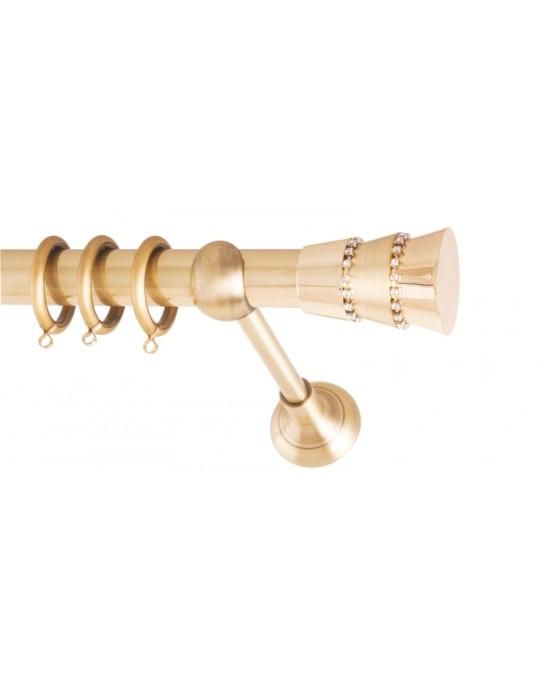 ΚΟΥΡΤΙΝΟΞΥΛΟ TRIPLO STRASS FRANS  Φ25 ΟΡΟ ΜΑΤ Φ1,60