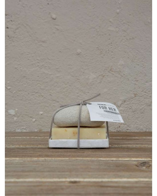 Σετ Σαπούνι χειροποίητο 125g + Πέτρα απολέπισης  Oatmeal NIMA HOME