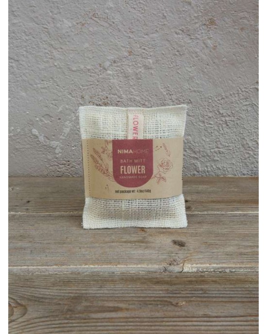Σαπούνι/Σφουγγάρι απολέπισης 140g Wash Pad  Flower NIMA HOME