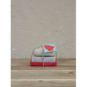 Σετ Σαπούνι χειροποίητο 125g + Πέτρα απολέπισης  Xmas Bells NIMA HOME