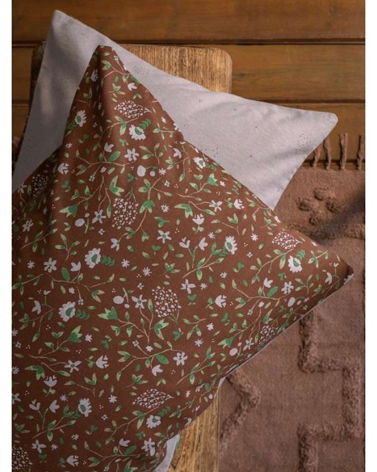 Σετ Παπλωματοθήκη Μονή  Wildflower 160x240+52x70 NIMA HOME Duvet Covers