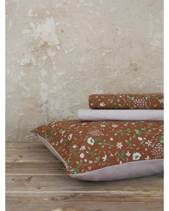Σετ Παπλωματοθήκη Μονή  Wildflower 160x240+52x70 NIMA HOME Duvet Covers