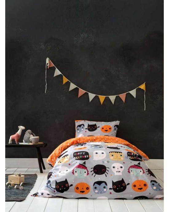 Σετ Σεντόνια Μονά  Happy Halloween 170x255 NIMA HOME